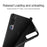 For Lenovo Legion Y700 (Gen 5) Tablet Case Shockproof TPU Protective Cover - Black - 5