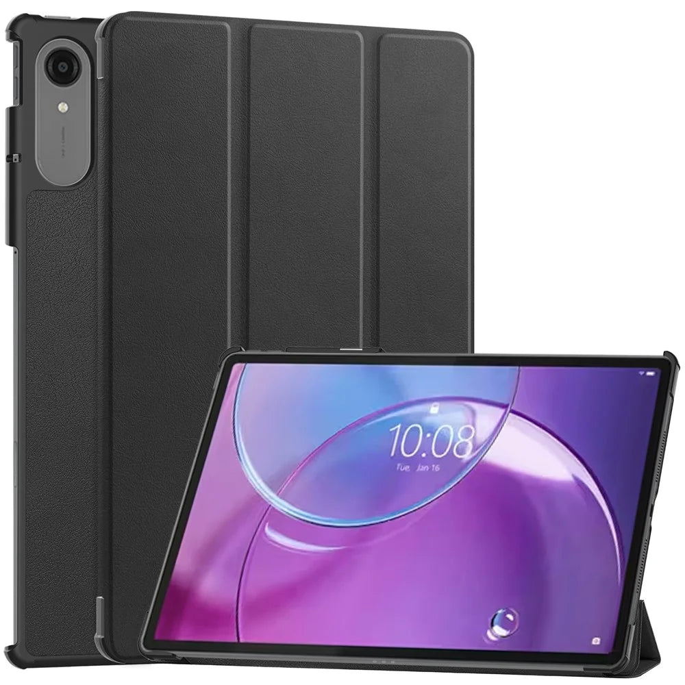 For Lenovo idea Tab Pro Gen 2 Case Anti-Drop Leather Stand Tablet Cover - Black - 1