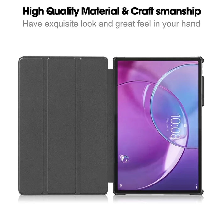 For Lenovo idea Tab Pro Gen 2 Case Anti-Drop Leather Stand Tablet Cover - Black - 2