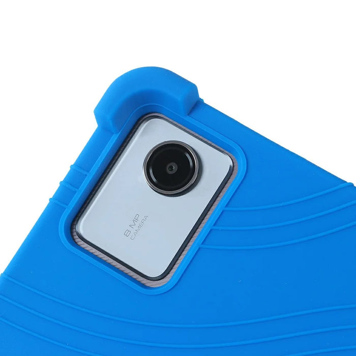 Tablet Case For Lenovo Tab K11 Gen 2  /  Idea Tab / Motorola Moto Pad 60 Neo Adjustable Kickstand Silicone Tablet Protective Cover - Dark Blue - 7