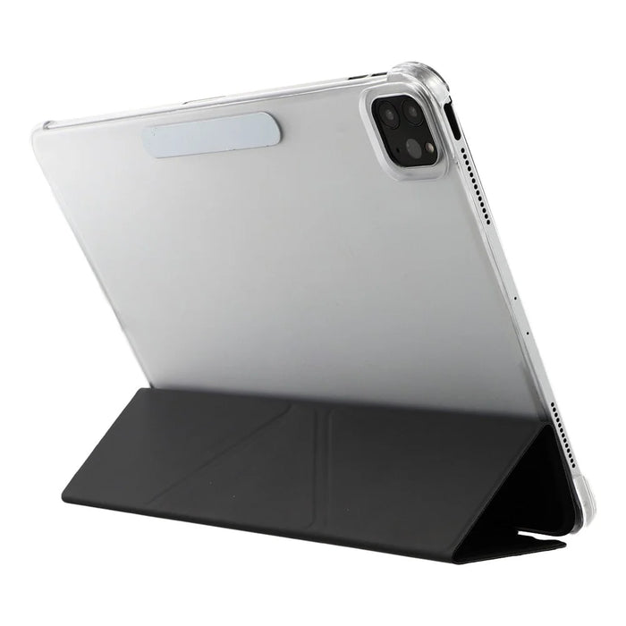 Case for iPad Pro 11 (2022)  /  (2021)  /  (2018)  /  (2010) Clear Hard Shell with Pencil Holder Smart Sleep Wake Stand Protective Cover - Black - 3