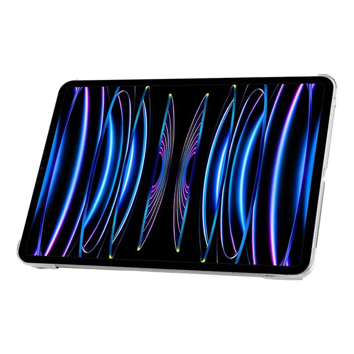 Case for iPad Pro 11 (2022)  /  (2021)  /  (2018)  /  (2010) Clear Hard Shell with Pencil Holder Smart Sleep Wake Stand Protective Cover - Black - 4
