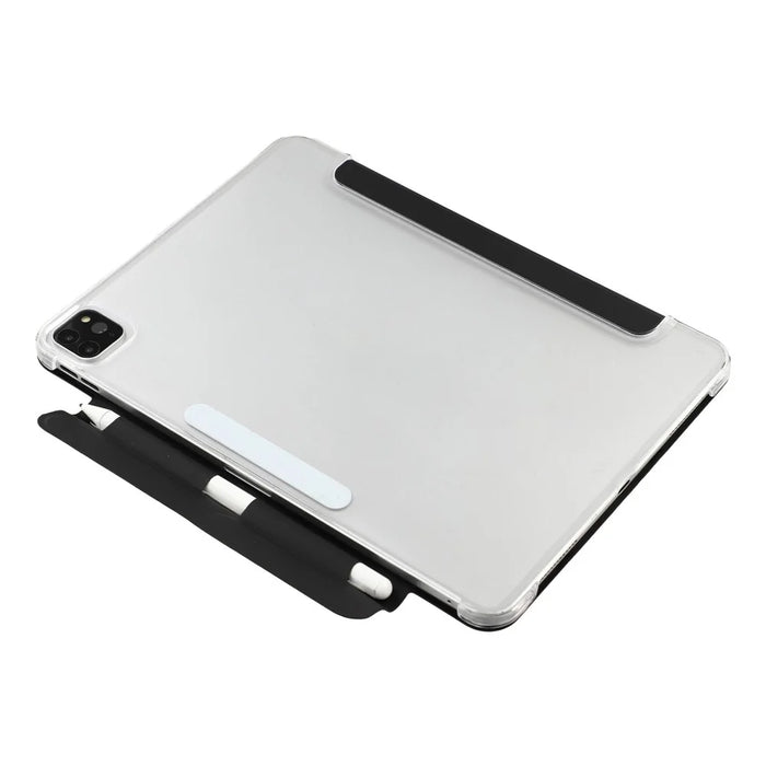 Case for iPad Pro 11 (2022)  /  (2021)  /  (2018)  /  (2010) Clear Hard Shell with Pencil Holder Smart Sleep Wake Stand Protective Cover - Black - 5