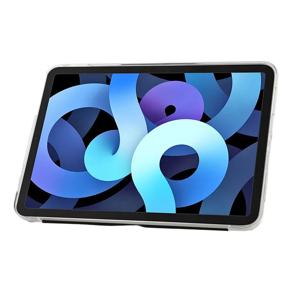 Case for iPad Air 11 (2026)  /  (2025)  /  (2024)  /  Air (2022)  /  Air (2020) Clear Hard Shell with Pencil Holder Smart Sleep Wake Stand Protective Cover - Black - 4
