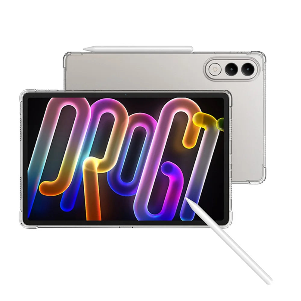 For Lenovo Yoga Tab 11.1 Case Four Corner Shockproof Clear Tablet TPU Cover - Transparent - 4