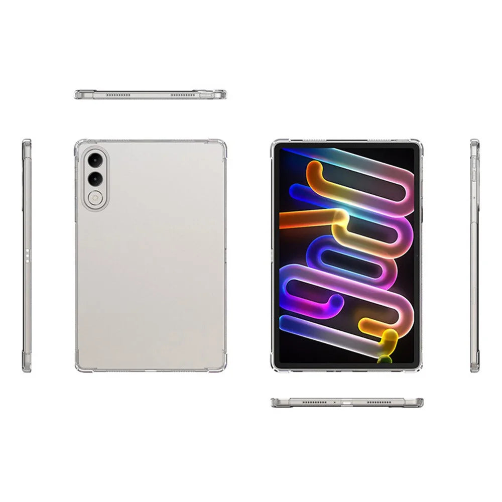 For Lenovo Yoga Tab 11.1 Case Four Corner Shockproof Clear Tablet TPU Cover - Transparent - 6