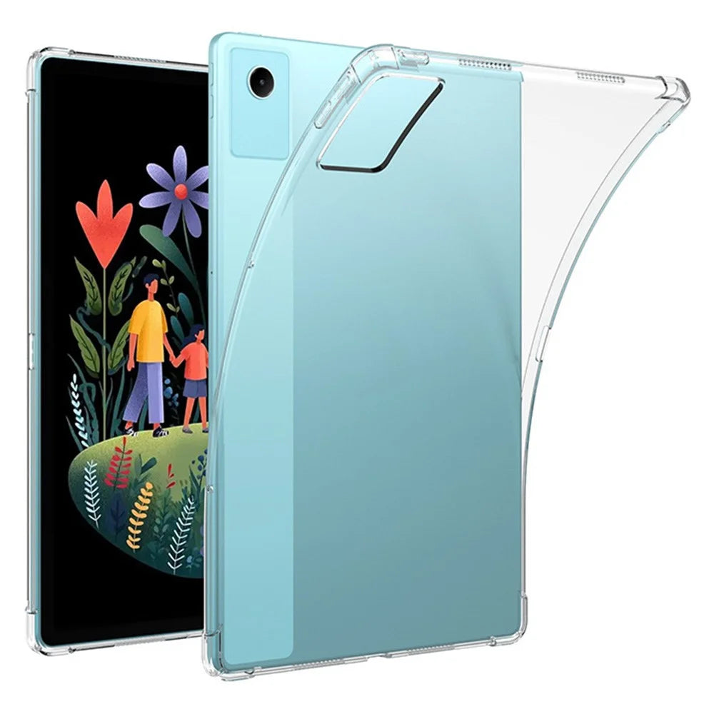 For Lenovo Idea Tab Plus Case Four Corner Shockproof Clear Tablet TPU Cover - Transparent - 1
