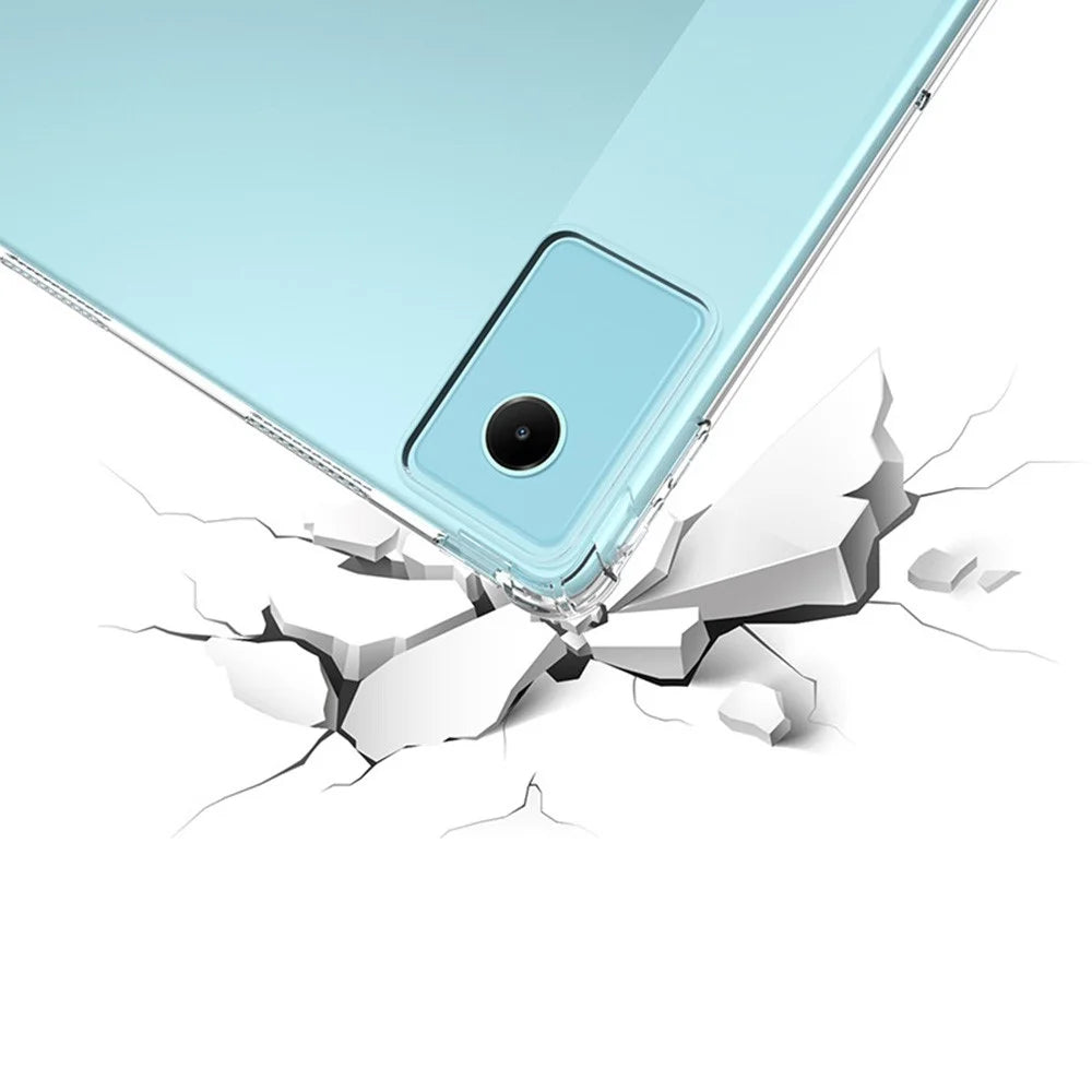 For Lenovo Idea Tab Plus Case Four Corner Shockproof Clear Tablet TPU Cover - Transparent - 3