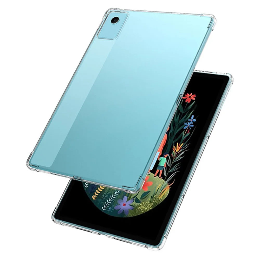 For Lenovo Idea Tab Plus Case Four Corner Shockproof Clear Tablet TPU Cover - Transparent - 4