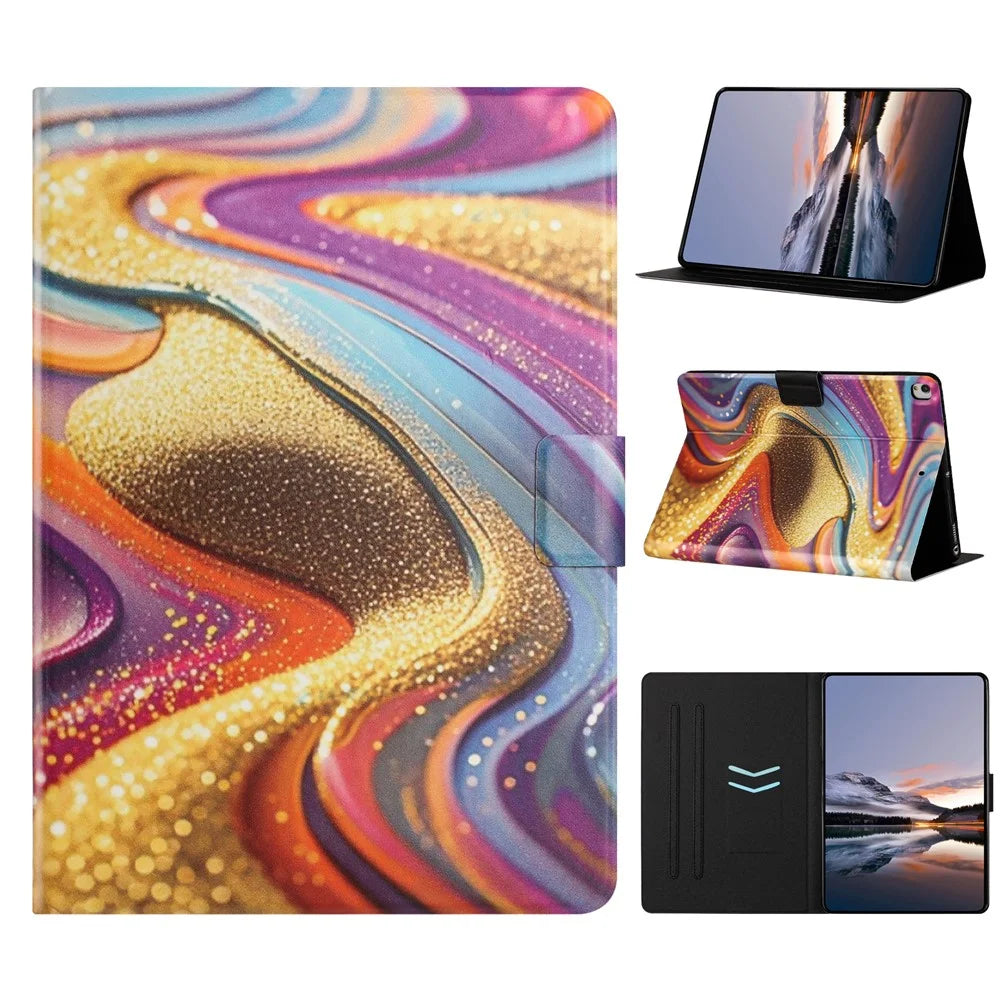 Tablet Case for iPad 10.2 (2020)  /  (2019)  /  Air 10.5 inch (2019)  /  Pro 10.5-inch (2017) Litchi Texture TPU + PU Leather Protective Cover - Golden Sand - 1