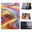 Tablet Case for iPad (2025)  /  10.9 (2022) Litchi Texture TPU + PU Leather Protective Cover - Golden Sand - 1