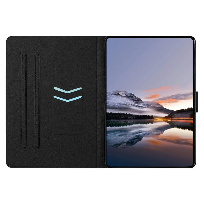 Tablet Case for iPad (2025)  /  10.9 (2022) Litchi Texture TPU + PU Leather Protective Cover - Golden Sand - 3