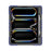 Case For iPad Pro 13 (2025)  /  (2024) with Kickstand Wrist Strap PC + Silicone Tablet Cover - Navy Blue + Black - 4