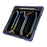 Case For iPad Pro 13 (2025)  /  (2024) with Kickstand Wrist Strap PC + Silicone Tablet Cover - Navy Blue + Black - 6