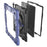Case For iPad Pro 13 (2025)  /  (2024) with Kickstand Wrist Strap PC + Silicone Tablet Cover - Navy Blue + Black - 7