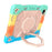 Case For iPad Pro 13 (2025)  /  (2024) with Hand Grip Kickstand PC + Silicone Tablet Cover - Rainbow+Pink - 2