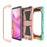 For Lenovo Tab K9 Tablet Case with Kickstand PC + Silicone Shockproof Protective Cover - Rainbow+Pink - 7