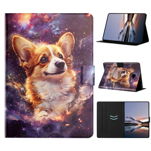 For Samsung Galaxy Tab A 10.1 (2016) Tablet Case Litchi Texture TPU + PU Leather Protective Cover - Corgi - 1