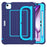 Tablet Case for iPad Air 11 (2026) / (2025) / (2024) / Air (2022) / (2020) / iPad Pro 11 (2022) / (2021) / (2020) / (2018) Wavy Texture Silicone PC Cover with Kickstand / Shoulder Strap - Navy Blue - 2