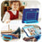 Tablet Case for iPad Air 11 (2026) / (2025) / (2024) / Air (2022) / (2020) / iPad Pro 11 (2022) / (2021) / (2020) / (2018) Wavy Texture Silicone PC Cover with Kickstand / Shoulder Strap - Navy Blue - 5