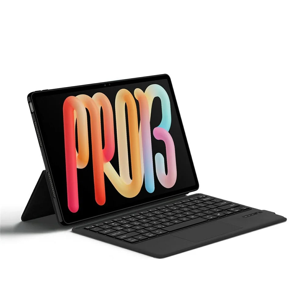 For Lenovo Xiaoxin Pad Pro 13 Leather Case + Touchpad Bluetooth-Compatible Keyboard (without Backlit) - Black - 3