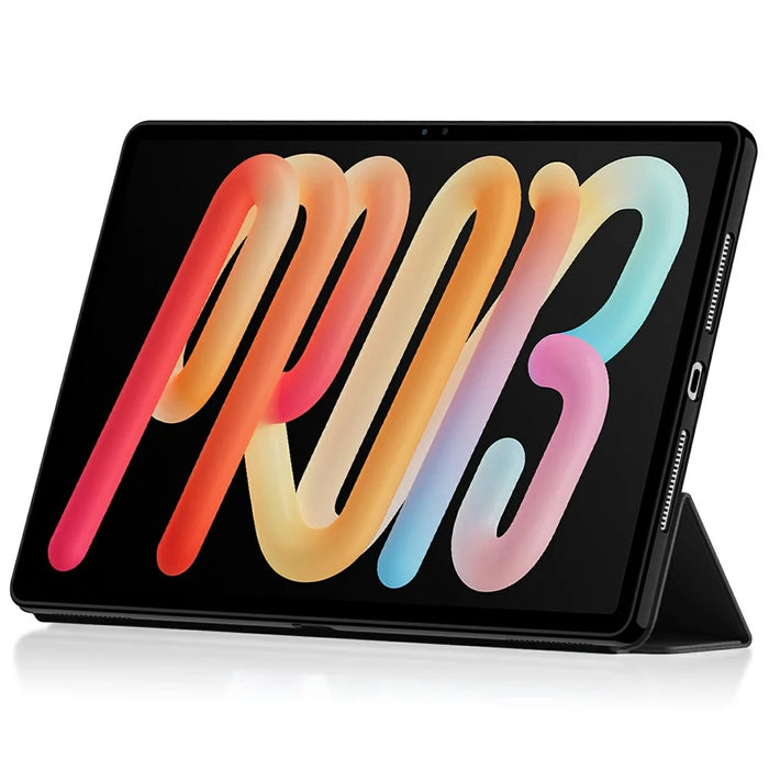 For Lenovo Xiaoxin Pad Pro 13 Case PU Leather TPU Back Trifold Stand Tablet Cover - Black - 2