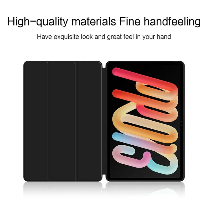 For Lenovo Xiaoxin Pad Pro 13 Case PU Leather TPU Back Trifold Stand Tablet Cover - Black - 4