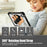 Tablet Case for iPad mini (2024)  /  (2021) Kickstand Clear PC TPU Shockproof Full Body Protective Cover with 360° Rotating Hand Strap  - Black - 7