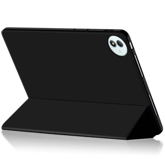 For vivo Pad6 Pro Case PU Leather TPU Back Trifold Stand Tablet Cover - Black - 3