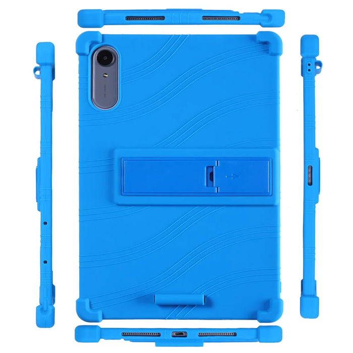 Tablet Case For Lenovo Idea Tab Pro Gen 2  /  Xiaoxin Pad Pro GT Adjustable Kickstand Silicone Tablet Protective Cover - Dark Blue - 4