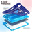 Kids Tablet Case for iPad mini (2024)  /  (2021) Silicone PC Cover with Kickstand  /  Shoulder Strap - Navy Blue - 4