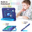 Kids Tablet Case for iPad mini (2024)  /  (2021) Silicone PC Cover with Kickstand  /  Shoulder Strap - Navy Blue - 6