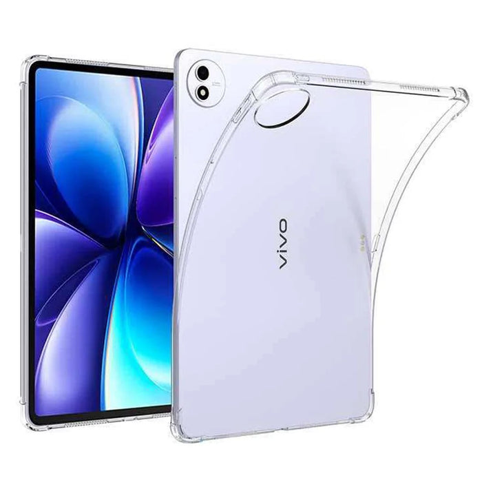For vivo Pad6 Pro Case Four Corner Shockproof Clear Tablet TPU Cover - Transparent - 1