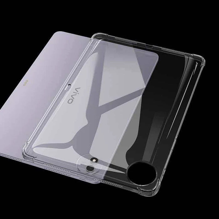 For vivo Pad6 Pro Case Four Corner Shockproof Clear Tablet TPU Cover - Transparent - 6