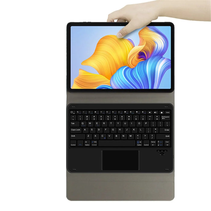 For Honor Pad 8 Leather Stand Tablet Case with Detachable Magnetic Wireless Keyboard (Without Touchpad) - Blue - 6