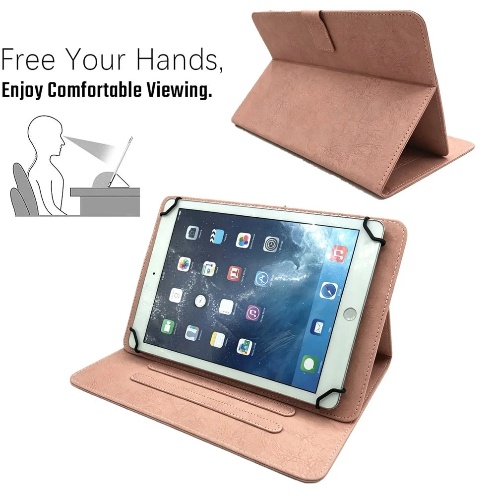 Tablet Case for iPad Air 11 (2026)  /  (2025)  /  (2024)  /  Pro 11 (2025)  /  (2024) Embossed Magpie Pattern TPU PU Protective Cover with Card Slots - Pink - 7