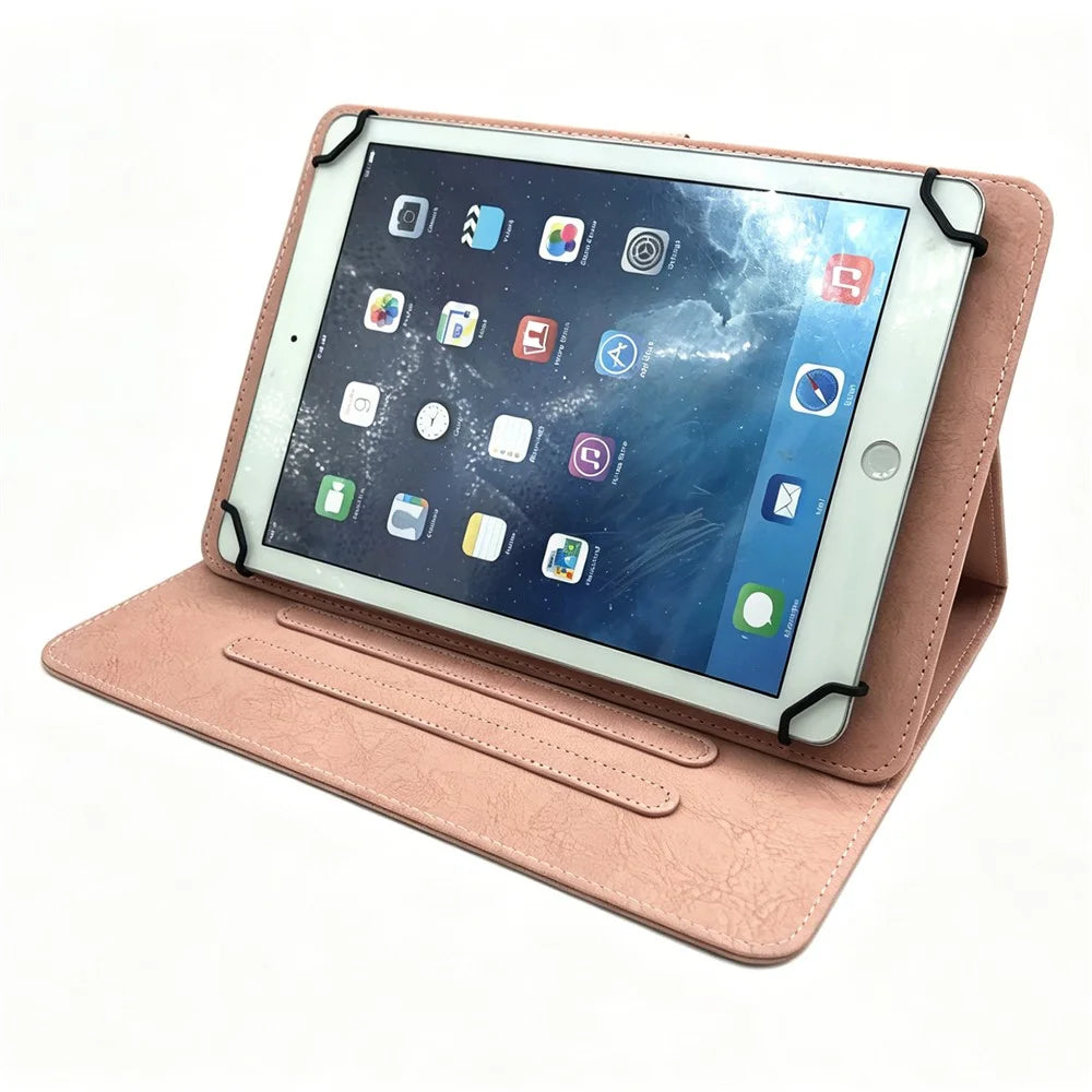 Tablet Case for iPad Air 11 (2026)  /  (2025)  /  (2024)  /  Pro 11 (2025)  /  (2024) Embossed Magpie Pattern TPU PU Protective Cover with Card Slots - Pink - 3