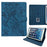 Tablet Case for iPad Mini  /  2  /  3  /  4  /  (2024)  /  (2021)  /  (2019) 7.9 inch  /  Wi-Fi  /  iPod mini (1st Generation Embossed Magpie Pattern TPU PU Protective Cover with Card Slots - Blue - 1