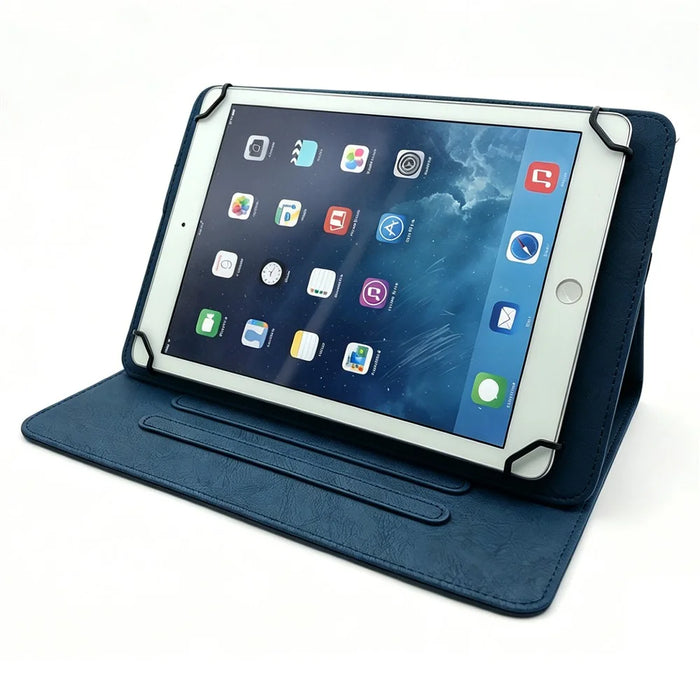 Tablet Case for iPad Mini  /  2  /  3  /  4  /  (2024)  /  (2021)  /  (2019) 7.9 inch  /  Wi-Fi  /  iPod mini (1st Generation Embossed Magpie Pattern TPU PU Protective Cover with Card Slots - Blue - 3