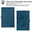 Tablet Case for Amazon Fire HD 8 (2024)  /  (2022)  /  (2020)  /  8 Plus (2022)  /  (2020)  Embossed Magpie Pattern TPU PU Protective Cover with Card Slots - Blue - 5