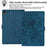 For Samsung Galaxy Tab S11 Tablet Case Embossed Magpie Pattern TPU PU Protective Cover with Card Slots - Blue - 5