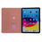 Tablet Case for iPad (2025)  /  10.9 (2022) Embossed Magpie Pattern TPU PU Protective Cover with Card Slots - Pink - 2
