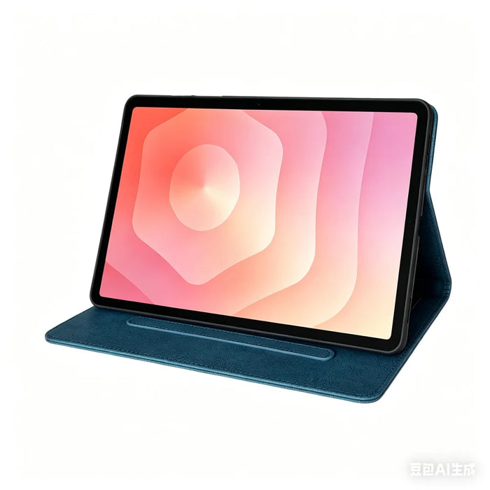 Tablet Case for Samsung Galaxy Tab A11+  /  A9+ Embossed Magpie Pattern TPU PU Protective Cover with Card Slots - Blue - 2