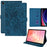 Tablet Case for Samsung Galaxy Tab A8 10.5 (2022)  /  (2021) Embossed Magpie Pattern TPU PU Protective Cover with Card Slots - Blue - 1