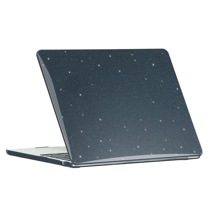 For MacBook Neo 13 inch (2026) A3404 Case Galaxy Star Pattern Hard PC Shell Laptop Protective Cover - Black - 2