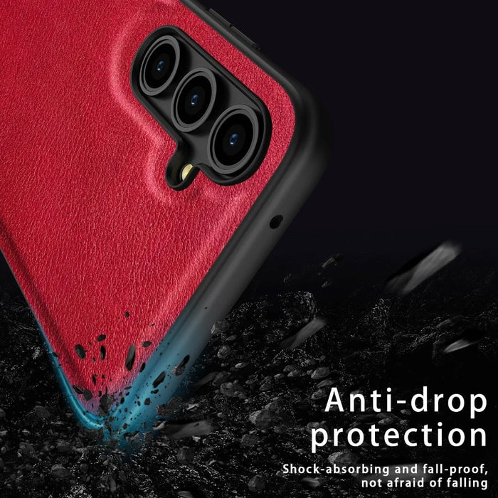 For Samsung Galaxy A27 5G Case Retro Leather Coated PC + TPU Phone Cover - Green - 4
