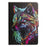 Tablet Case for iPad 10.2 (2021)   /  10.2 (2020)  /  10.2 (2019)  /  Air 10.5 inch (2019)  /  Pro 10.5-inch (2017) Leather Stand Case with Card Slots Litchi Pattern Magnetic Flip Protective Cover - Colorful Wolf - 7