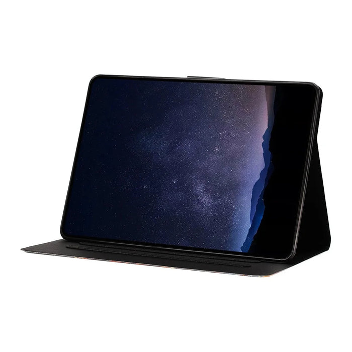 Tablet Case for iPad mini (2024)  /  (2021) Leather Stand Case with Card Slots Litchi Pattern Magnetic Flip Protective Cover - Colorful Wolf - 2