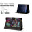 Tablet Case for Samsung Galaxy Tab A11+  /  Tab A9+ Leather Stand Case with Card Slots Litchi Pattern Magnetic Flip Protective Cover - Colorful Wolf - 6