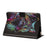 Tablet Case for Samsung Galaxy Tab A9  /  Tab A11 Leather Stand Case with Card Slots Litchi Pattern Magnetic Flip Protective Cover - Colorful Wolf - 4